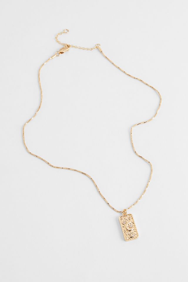 Silence + Noise Celestial Tablet Pendant Necklace #2