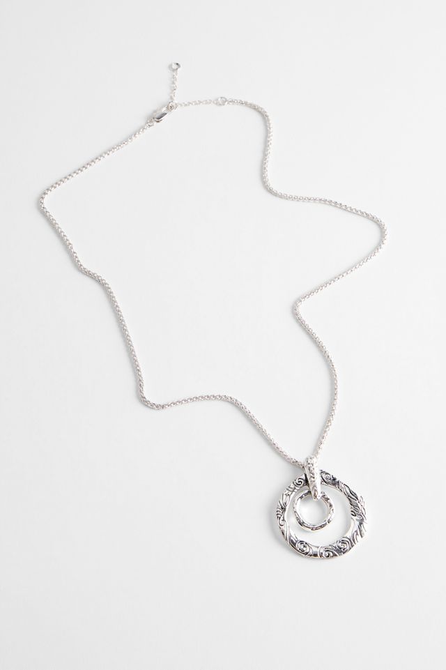 Collana con Ciondolo ad Anello Inciso Silence + Noise #2
