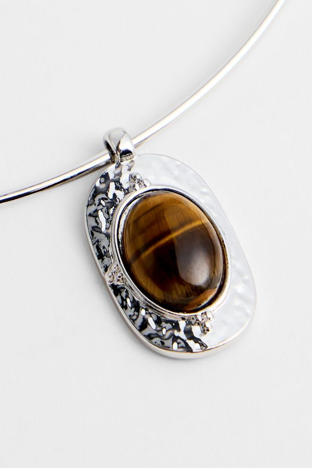 UO Amber Torque Choker Necklace #1