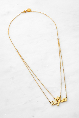 Hoops + Chains LDN 18kt Gold-Plated No Regrets Chain Necklace | Urban ...