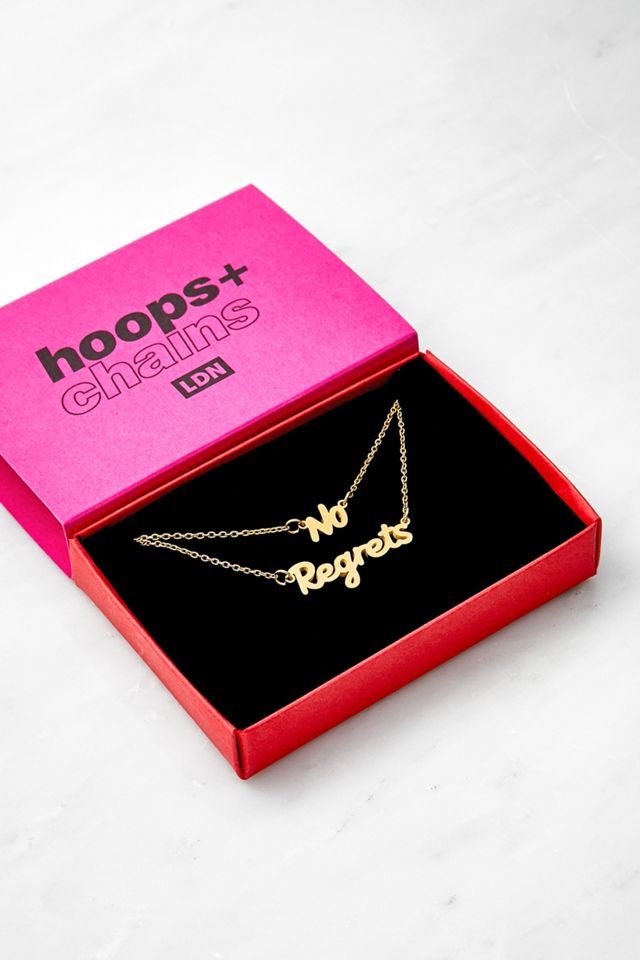 Hoops + Chains LDN 18kt Gold-Plated No Regrets Chain Necklace | Urban ...