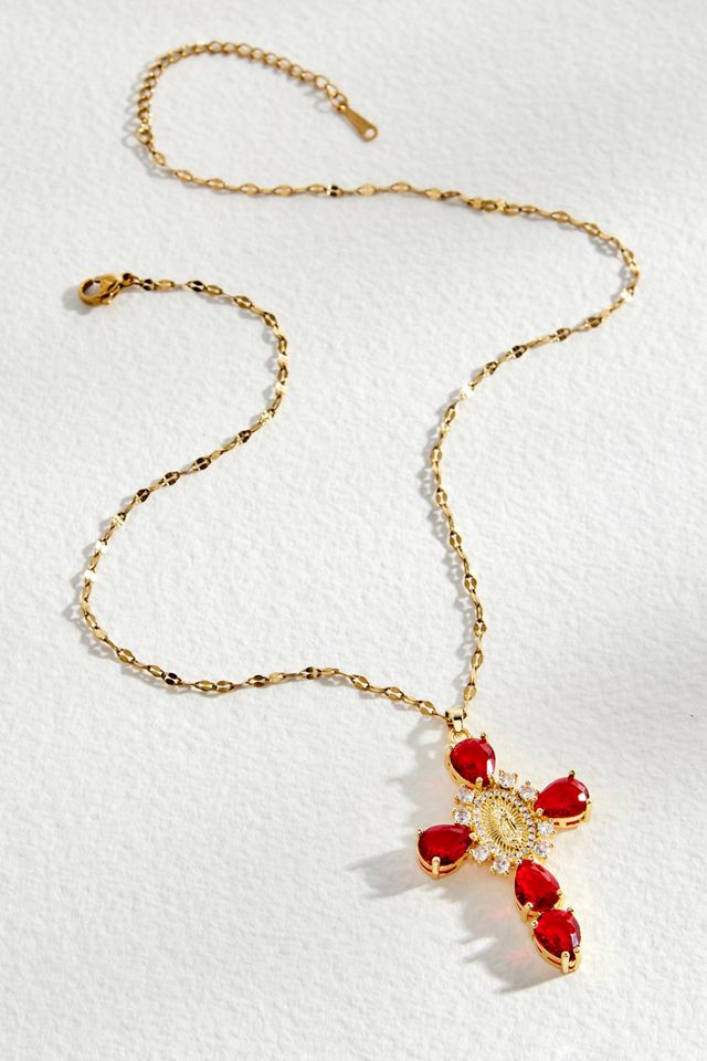 Zambah Guadalupe Cross Necklace #2
