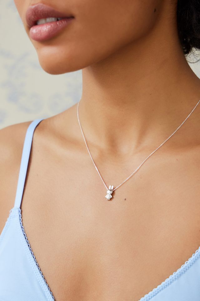 Miffy Sterling Silver Flower Pendant Necklace #1