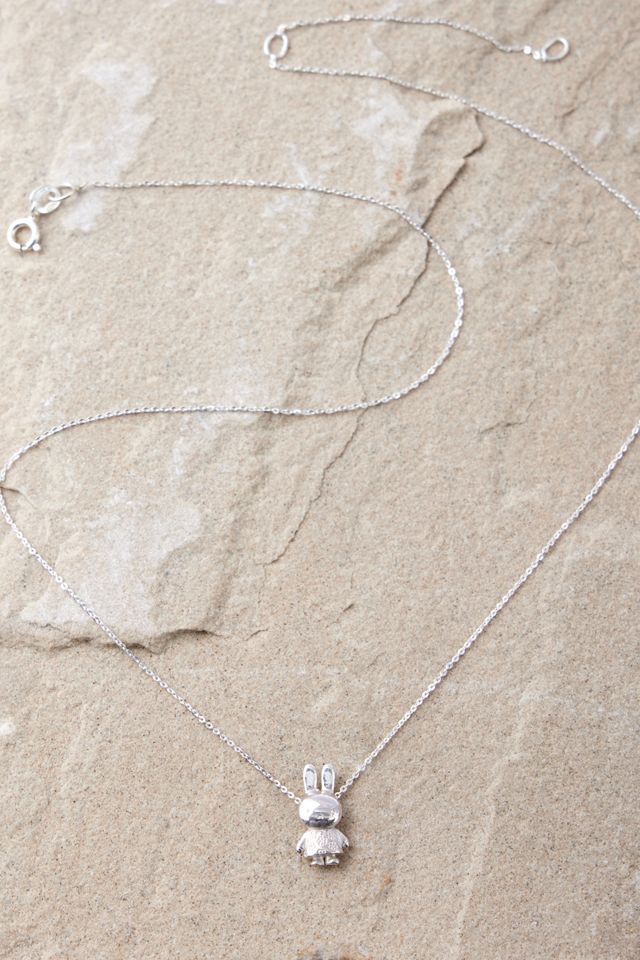 Miffy Sterling Silver Flower Pendant Necklace #2
