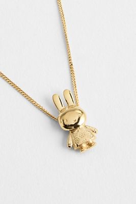 Collier pendentif plaqué or 18ct Miffy Flower