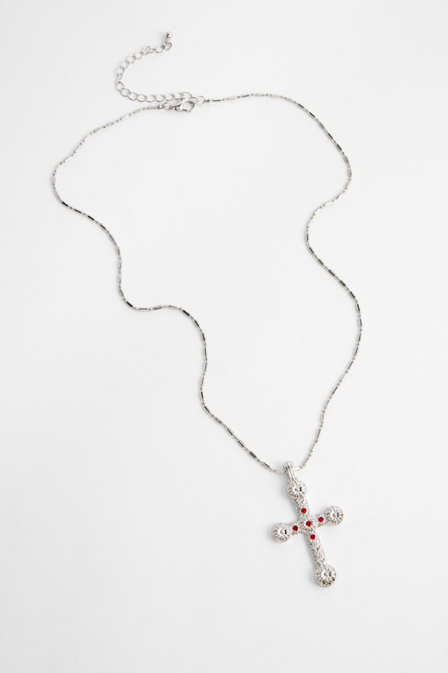 Collier pendentif croix Silence + Noise #2