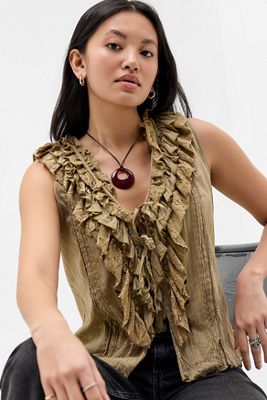 Silence + Noise Red Round Cord Pendant Necklace