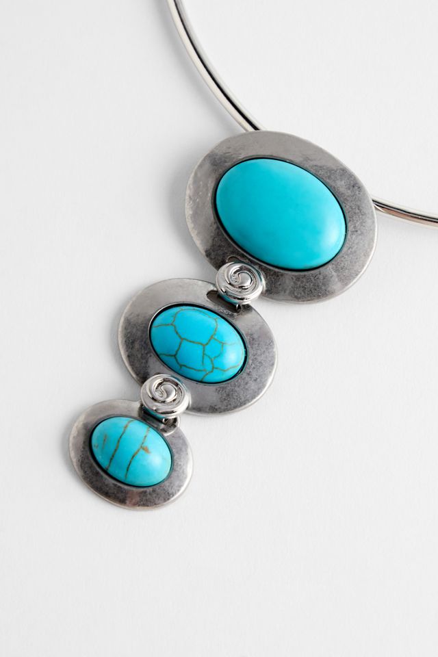 Silence + Noise Turquoise Neck Cuff #1