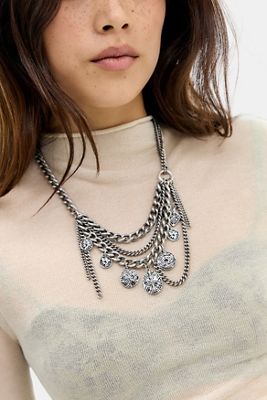 Collana a Strati con Monete in Argento UO