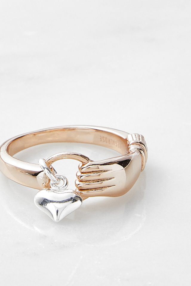 REGALROSE Beloved Hand 18K Gold-Plated Ring Urban Outfitters UK