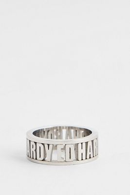 Ed Hardy Cut Out Logo Band Ring