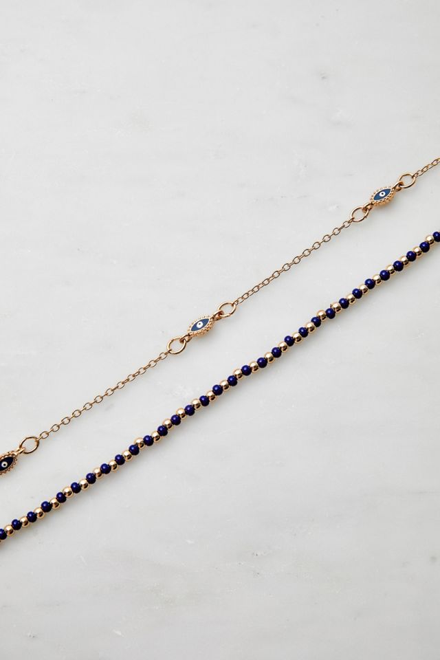 All Seeing Eye Beaded Bracelet Set #1