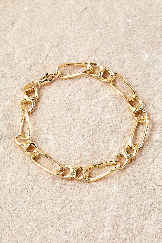 Plated Infinity Link Chain Bracelet
