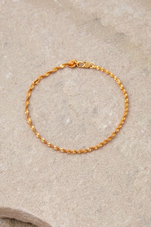 Silence + Noise Twisted Chain Bracelet Urban Outfitters UK