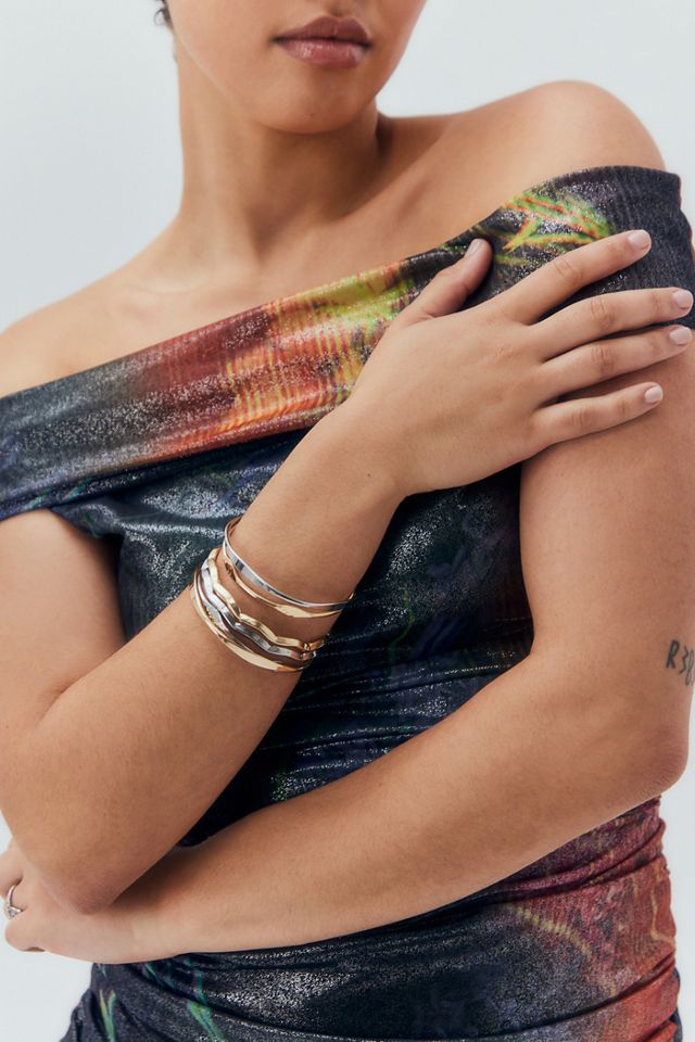 Silence + Noise Molten Metal Bangles 6-Pack  #1