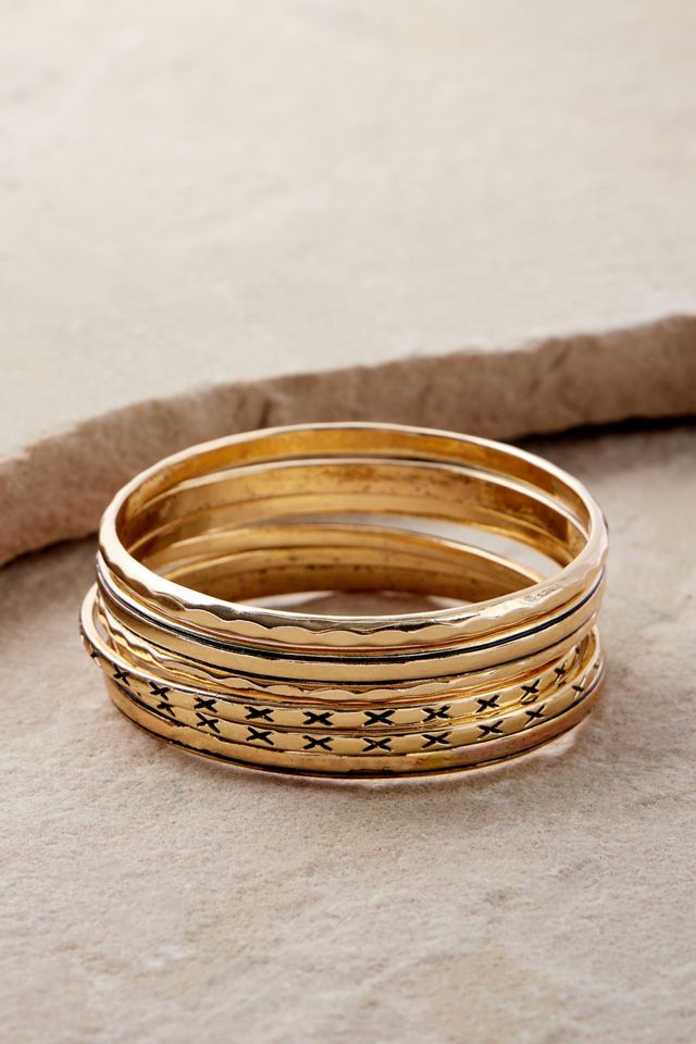 Silence + Noise Stacking Bangles 6-Pack
 #1