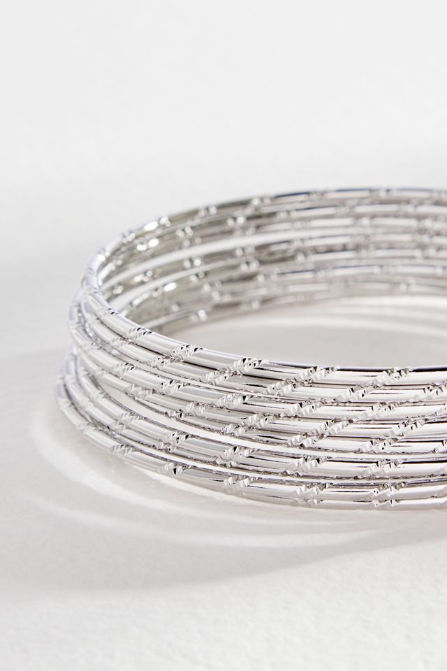 Silence + Noise Thin Bangles Pack | Urban Outfitters UK
