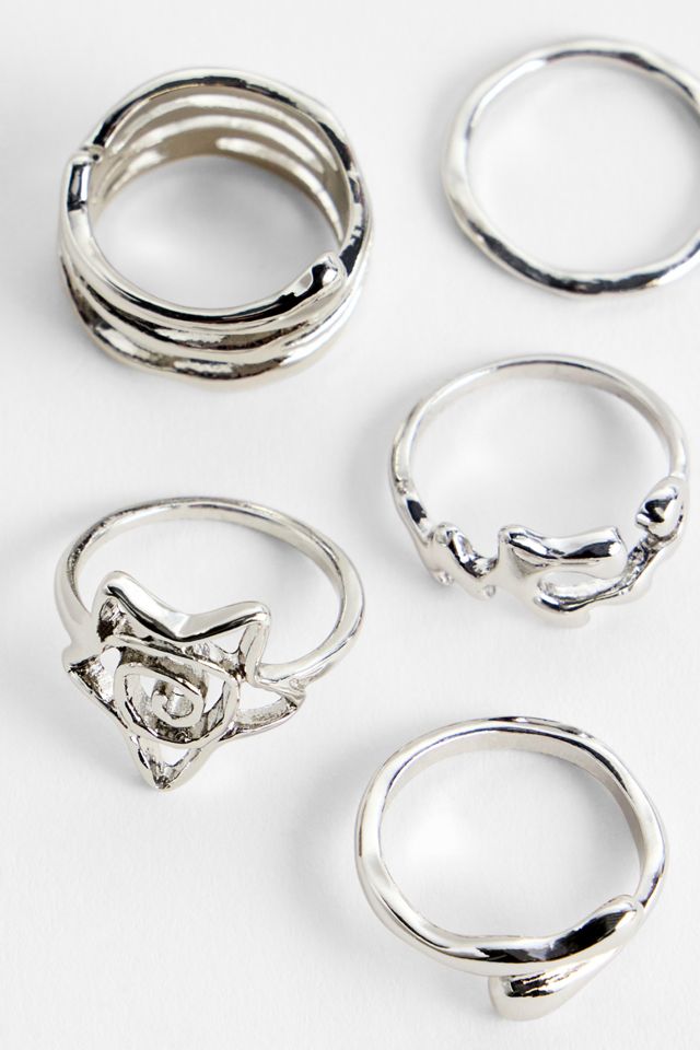 Silence + Noise Swirl Star Ring 5-Pack #2