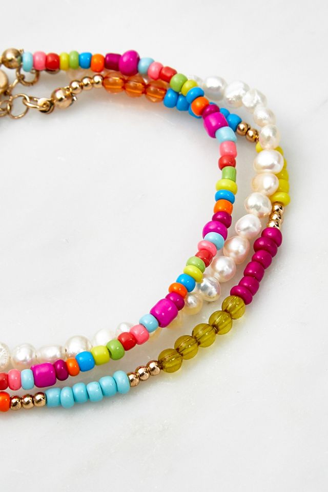 Bracelet multirangs à perles #1