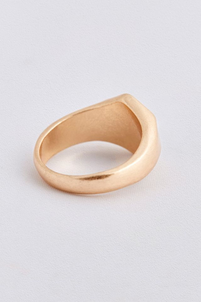 Bague hexagonale à incrustation  #1