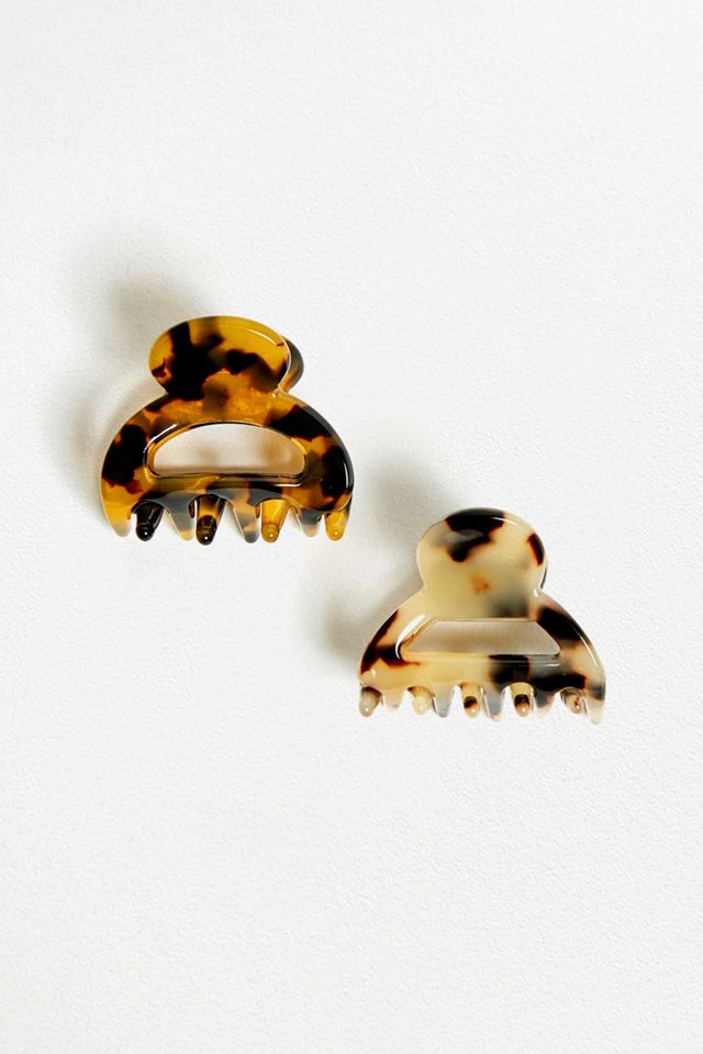 Tortoiseshell Resin Hair Clip Set #2