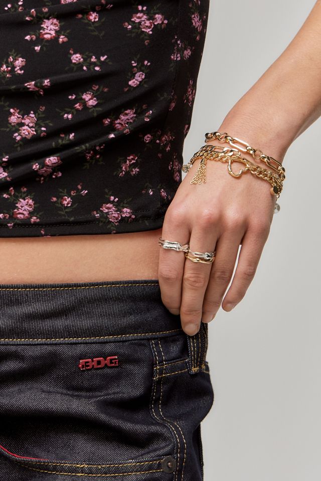 Silence + Noise Heart Charm Bracelet #1