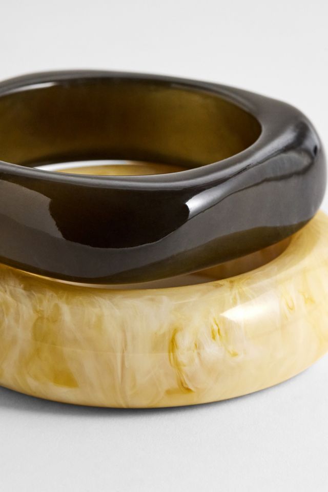 Silence + Noise Chunky Tonal Resin Bangles 2-Pack #2