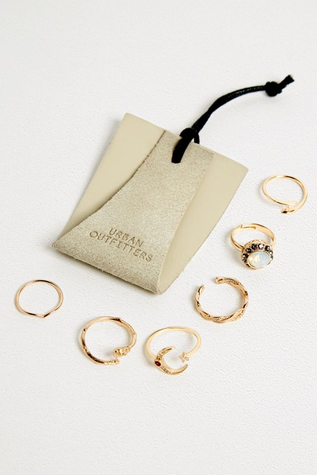 Moon + Stone Ring Pack #2