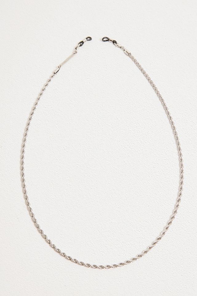 Frame Chain - Chaîne pour lunettes de soleil en or blanc style corde #1