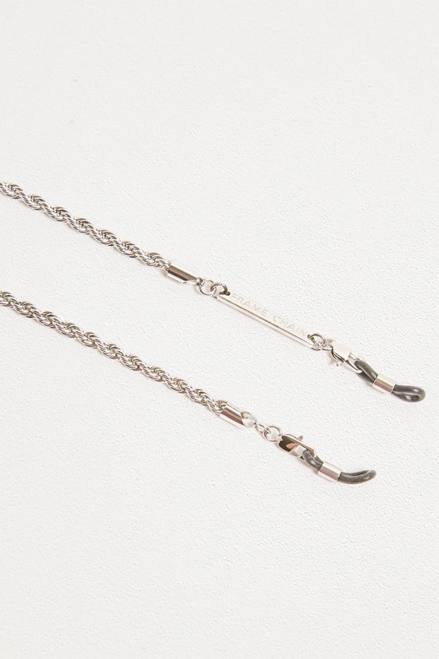 Frame Chain - Chaîne pour lunettes de soleil en or blanc style corde #2