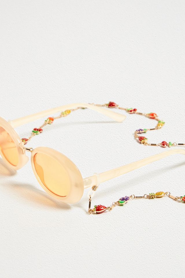 Tuleste Fruit Charm Gold-Plated Sunglasses Chain #1