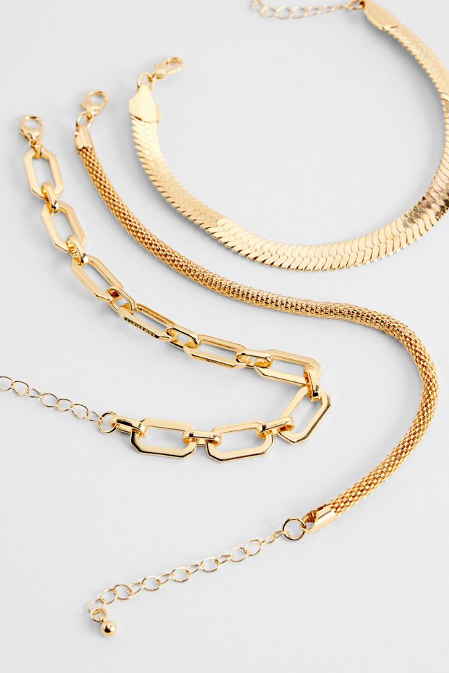 Paquete de 3 Pulseras de Cadena UO #1