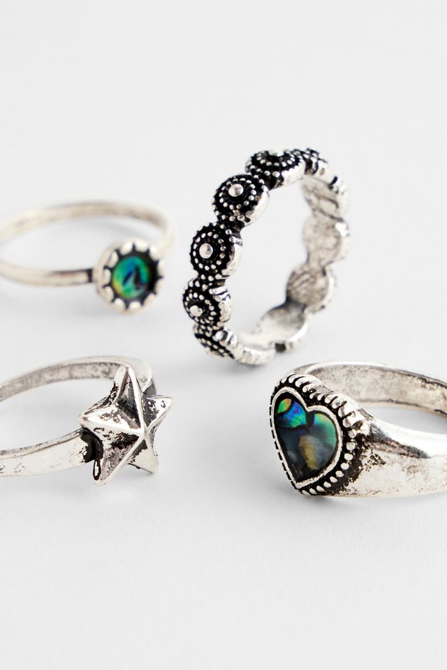 Silence + Noise Moonstone Ring 4-Pack #2