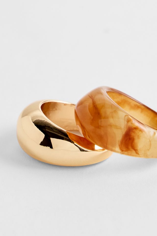 Silence + Noise Resin & Metal Rings 2-Pack #1