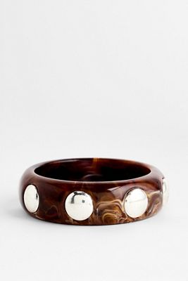 Bracciale rigido Silence + Noise con borchie effetto tartaruga