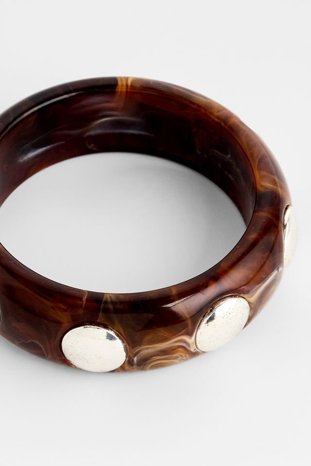 Bracciale rigido Silence + Noise con borchie effetto tartaruga #2