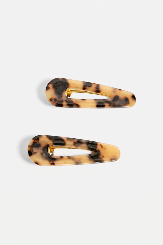 Tortoise Flip Hair Clip Set #1