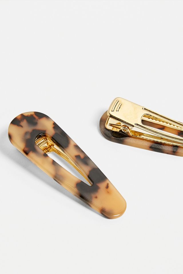 Tortoise Flip Hair Clip Set #2