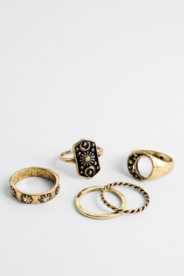 Silence + Noise Celestial Rings 5-Pack