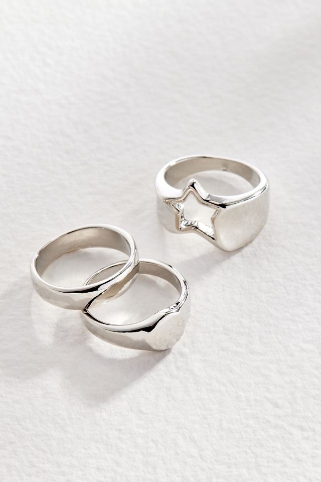 Silence + Noise Stern Ring 3er-Pack