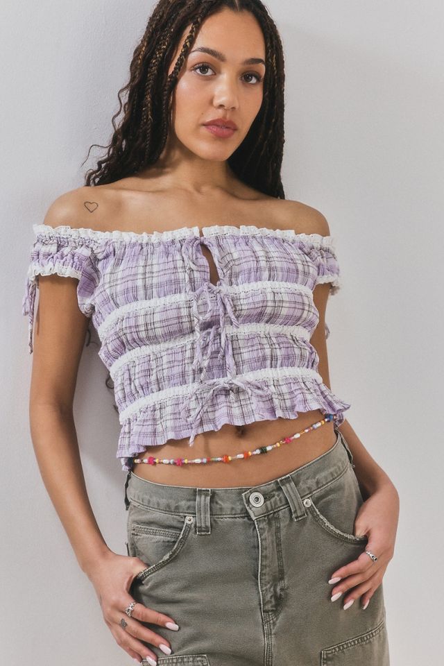 Silence + Noise Holiday Beaded Belly Chain #2