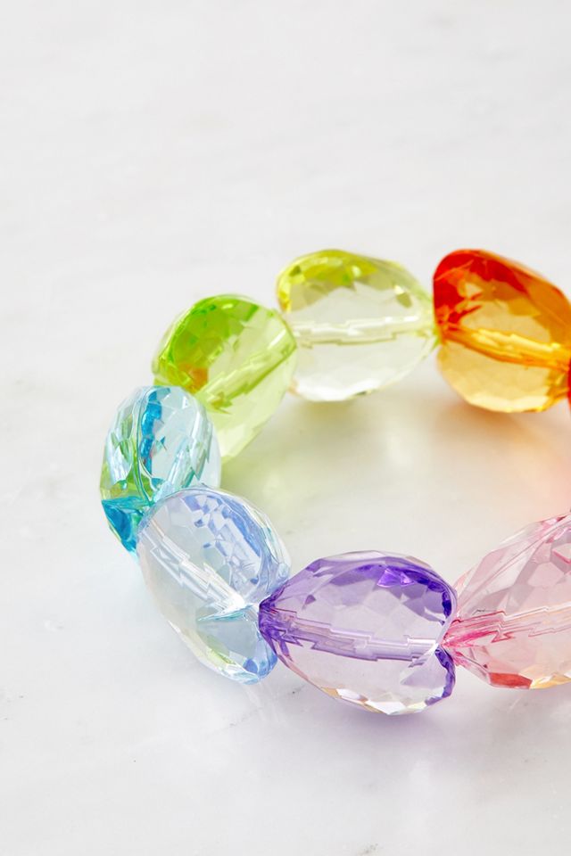 BLACKCURRANT POP - Bracelet bonbon volumineux Serena avec breloques cœurs #1