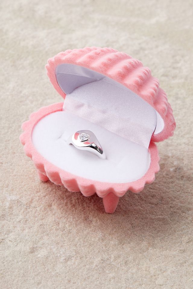 July Child Heart Signet Ring #3