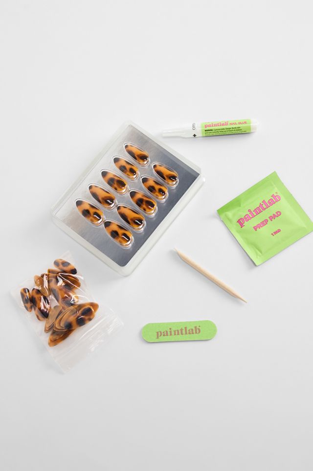 Faux ongles pressés paintlab motif écaille de tortue #1