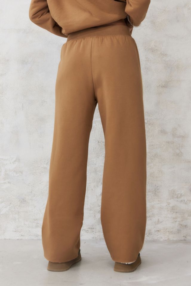 UGG Chestnut Myah Bonded Fleece Joggers | Urban Outfitters UK