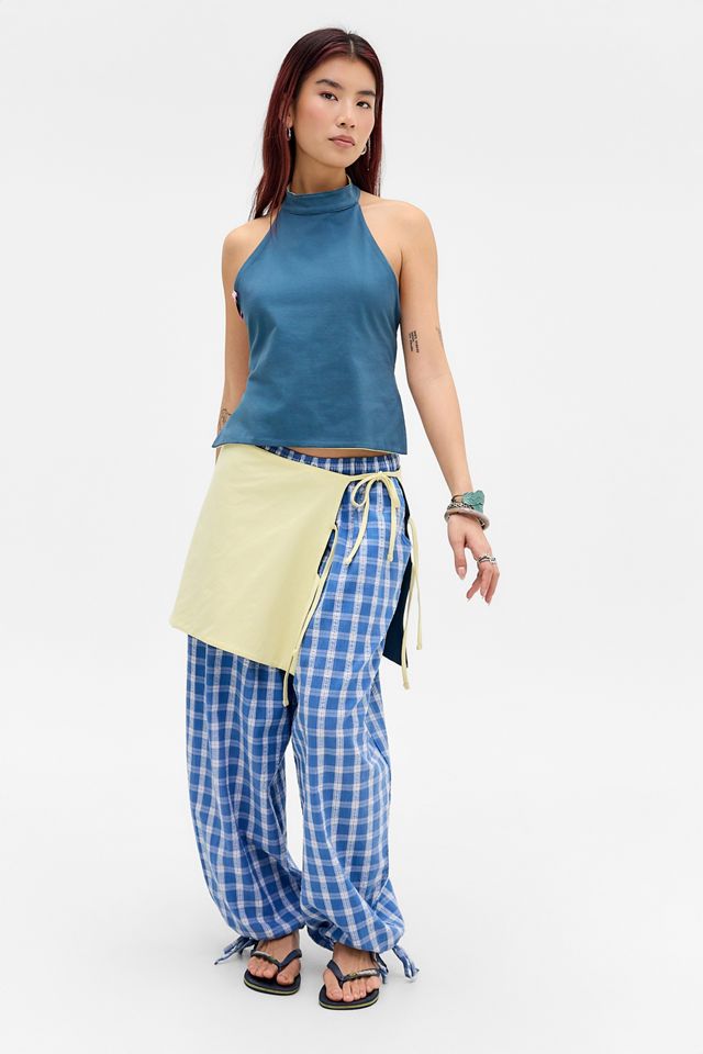 Susmies Yellow & Blue Maui Reversible Top #6