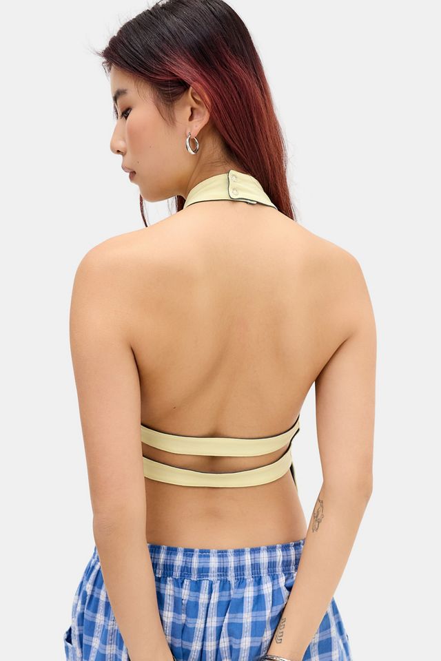 Susmies Yellow & Blue Maui Reversible Top #8