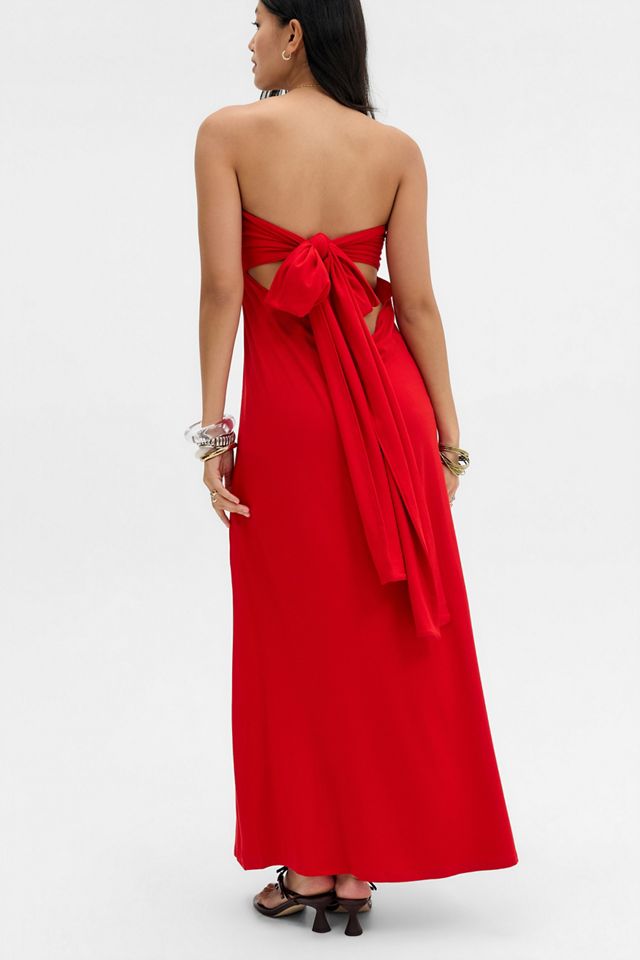 Robe longue Susmies Red Formentor #5