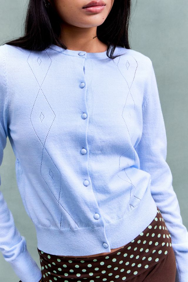 Cardigan con schiena aperta Abbot Celeste di Susmie #3