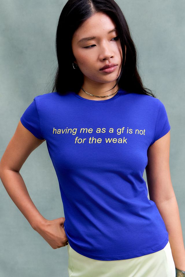 susmies Having Me As A GF Graphic Baby Tee #1